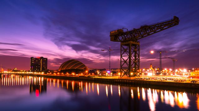Glasgow by sunset